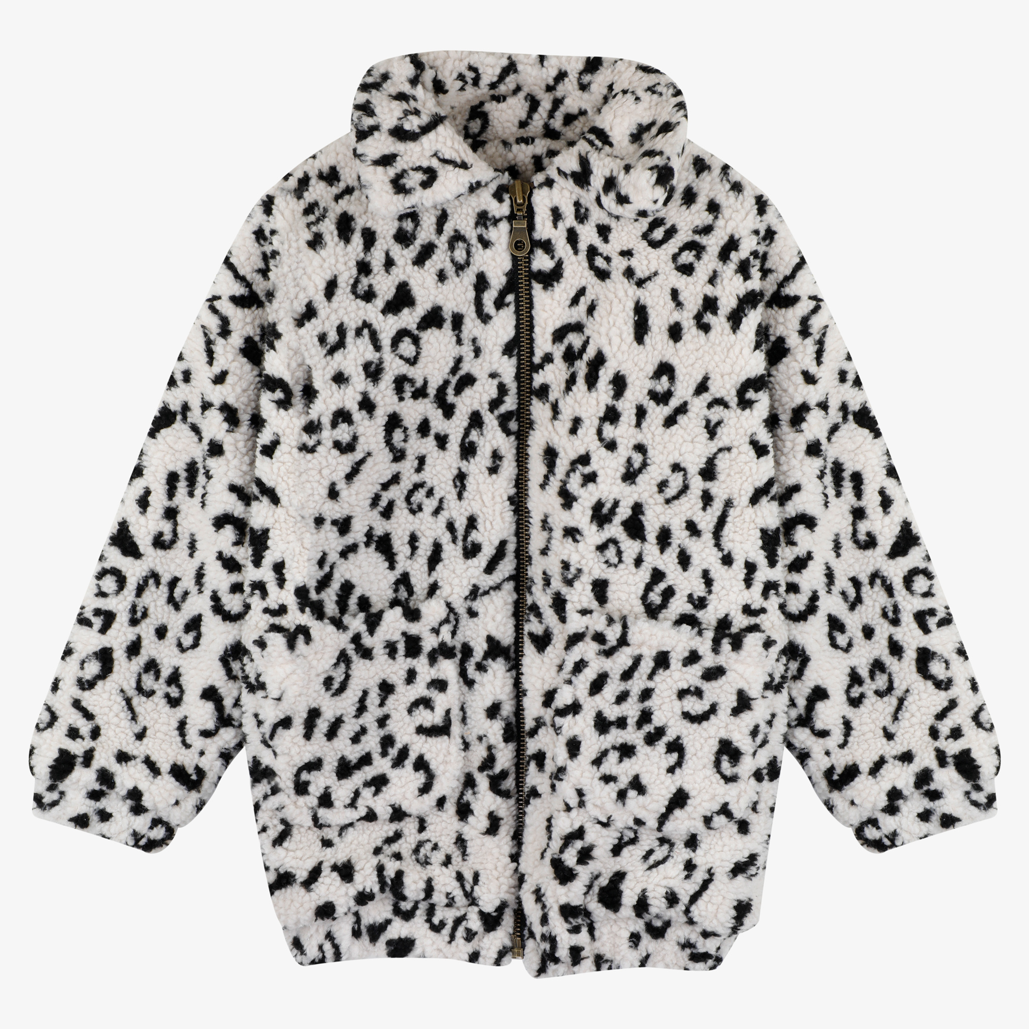 Leopard teddy jas van Milk 'n Sugar | de leukste winterjassen voor meisjes